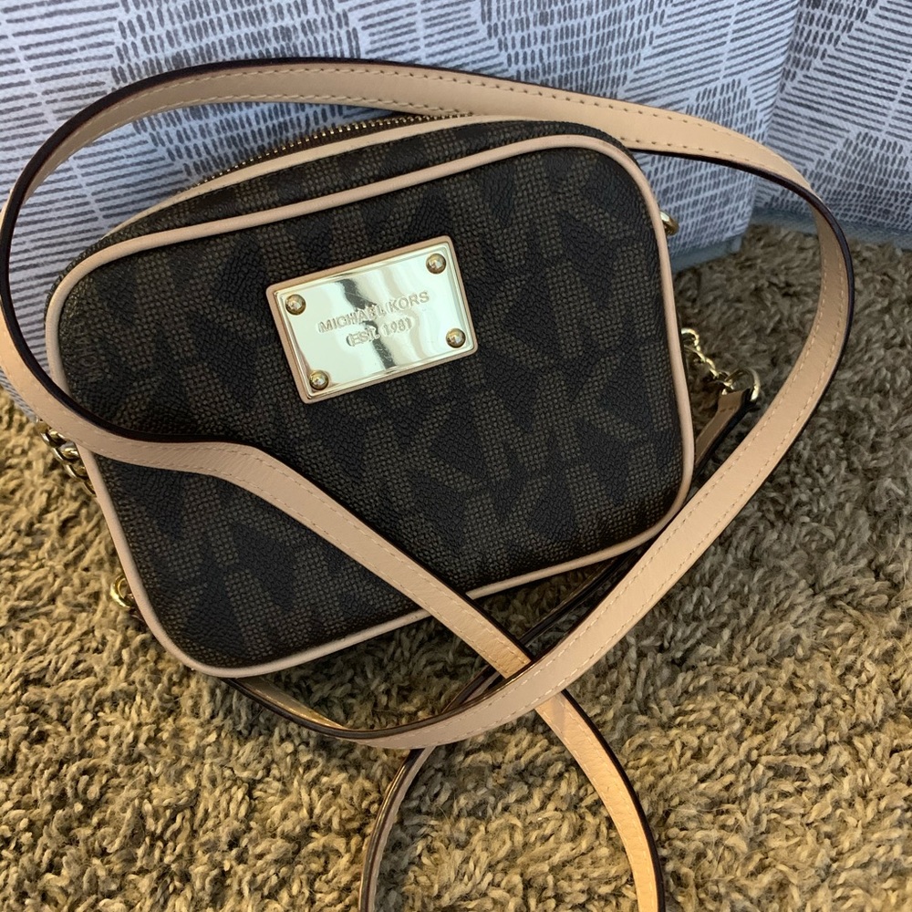 Michael Kors Jet Set Signature PVC Small Crossbody